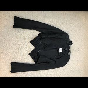 New with tag Bebe black leather jacket